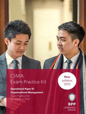cover image of CIMA E1 Organisational Management
